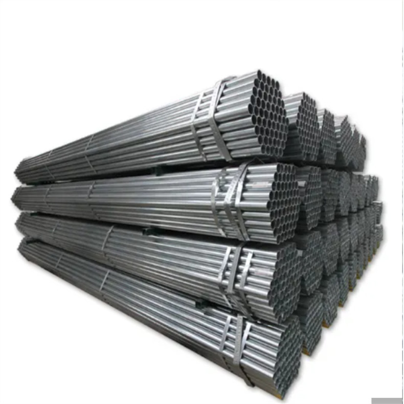 Mild Low Carbon Round Galvanized Steel Tubes ASTM A53 Gi Welded ERW Pipes