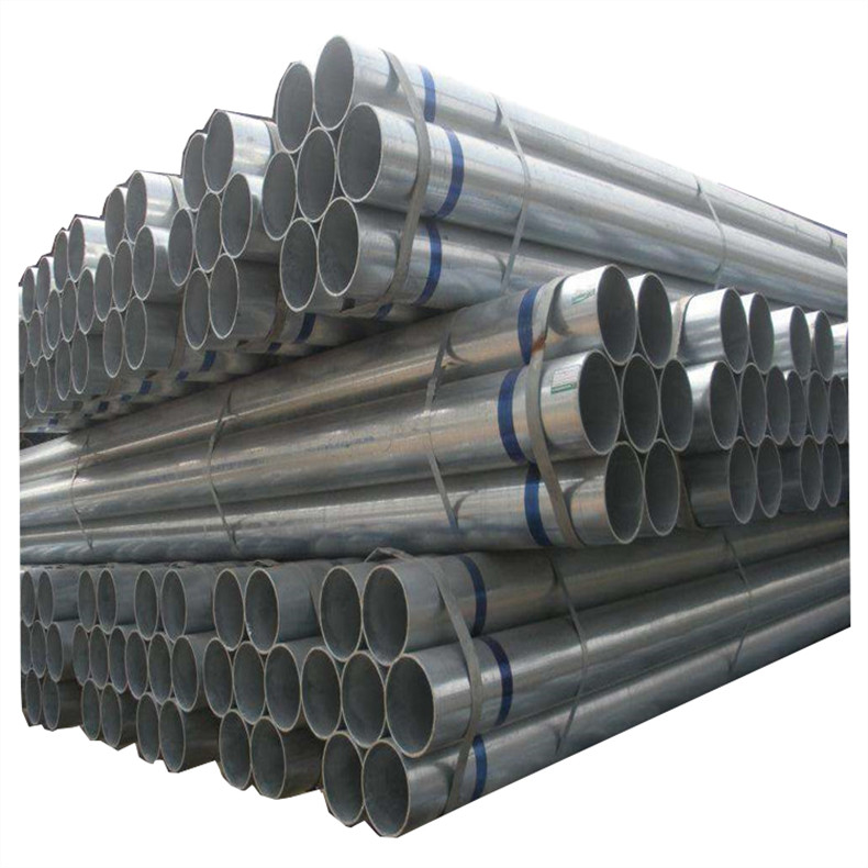 Mild Low Carbon Round Galvanized Steel Tubes ASTM A53 Gi Welded ERW Pipes