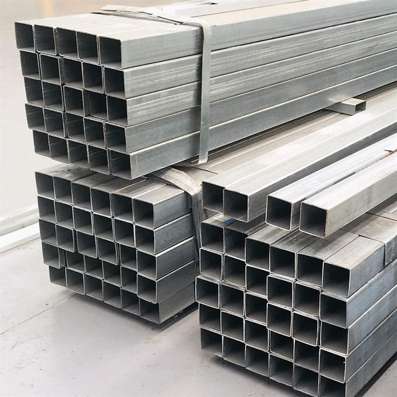 12m Galvanized Steel Square Tube Q235 6m Galvanized Steel Rectangular Tube